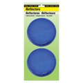 Hy-Ko 3.25In Carded Blue Reflector, 12PK A10628